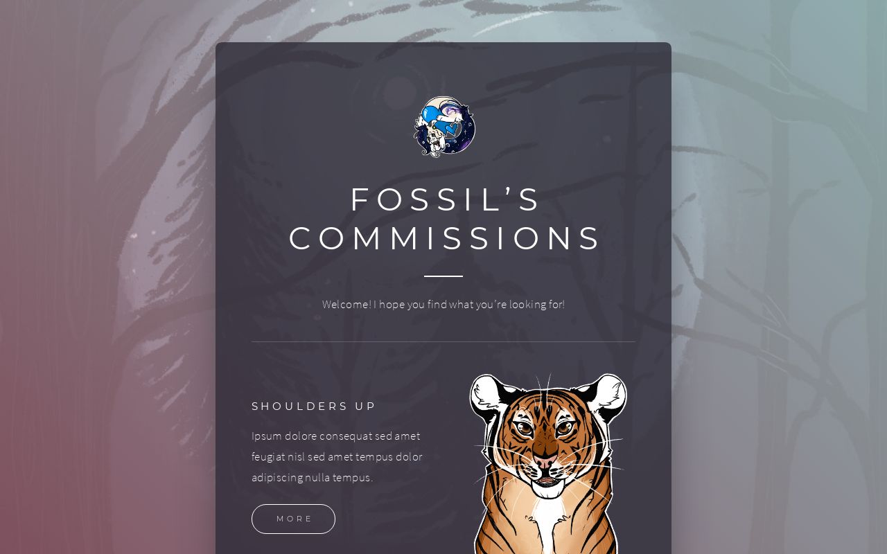 Carrd profile picture for @fossilized